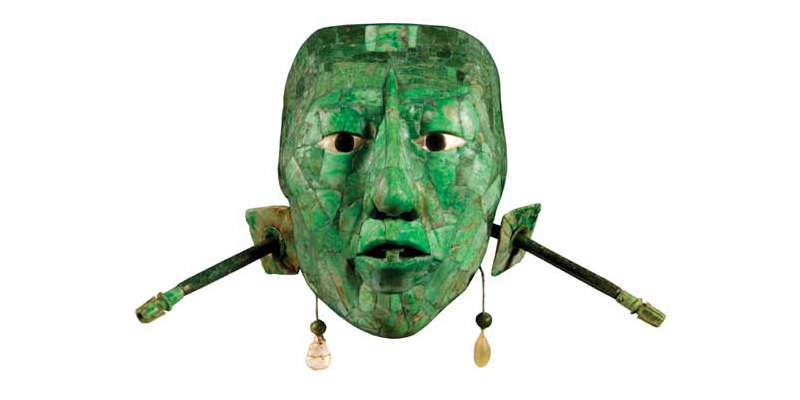 Máscara de Jade de ajuar de Mesoamérica